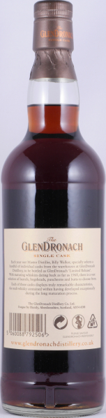 Glendronach 1990 20 Years Pedro Ximenez Sherry Puncheon Cask No. 3059 Highland Single Malt Scotch Whisky Cask Strength 54,9%