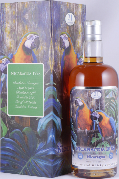 Nicaragua 1998 21 Years Single Cask No. 23 Silver Seal Wildlife Collection CLDN Column Still Rum 49,8%