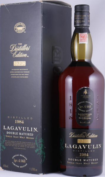 Lagavulin 1984 16 Years Distillers Edition 2001 4th Special Release lgv.4/468 Islay Single Malt Scotch Whisky 43.0% 1.0L