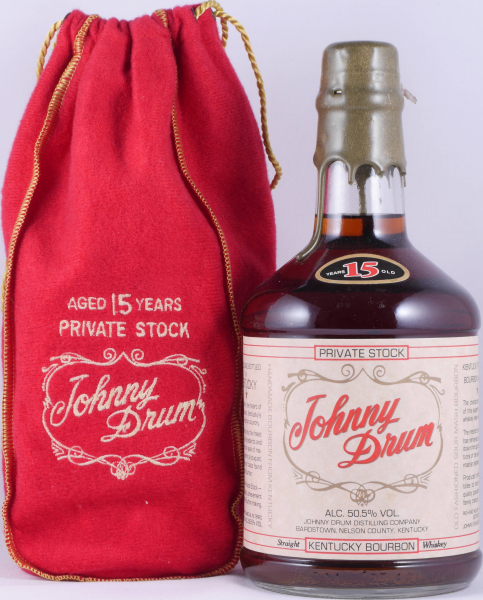 Johnny Drum 15 Years Private Stock Wax Sealed Kentucky Straight Bourbon Whiskey 50.5%