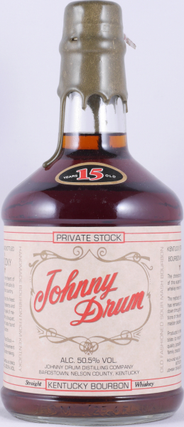 Johnny Drum 15 Years Private Stock Wax Sealed Kentucky Straight Bourbon Whiskey 50.5%