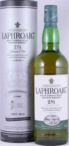 Laphroaig 18 Years Queens Diamond Jubilee 1952-2012 Limited Edition Islay Single Malt Scotch Whisky 48,0%