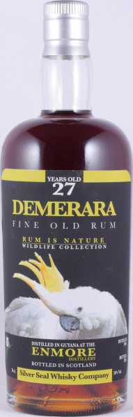 Enmore Demerara 1988 27 Years Single Cask No. 44 Silver Seal Wildlife Collection Wooden Coffee Still  Fine Old Guyana Rum 50,0%