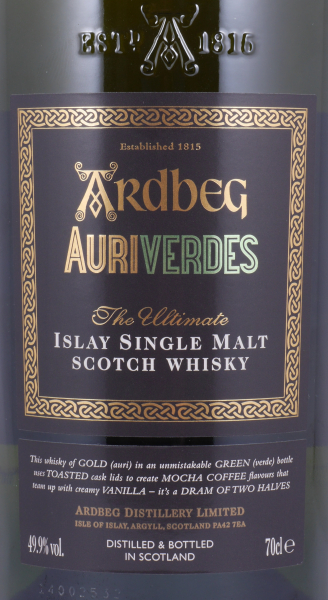 Ardbeg Auriverdes Limited Edition 2014 Islay Single Malt Scotch Whisky 49.9%