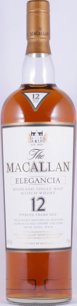 Macallan 12 Years Elegancia Sherry Oak Casks Highland Single Malt Scotch Whisky 40,0% 1,0L