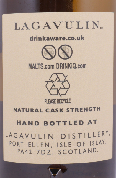 Lagavulin 2008 10 Years Rejuvenated Oak Cask No. 705214 Distillery Only Special Tasting Release Islay Single Malt Scotch Whisky 57,1%