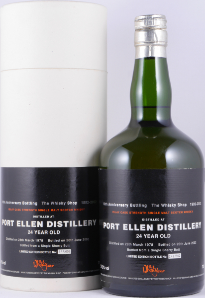 Port Ellen 1978 24 Years Sherry Butt 10th Anniversary Bottling of The Whisky Shop Islay Single Malt Scotch Whisky 57,9%