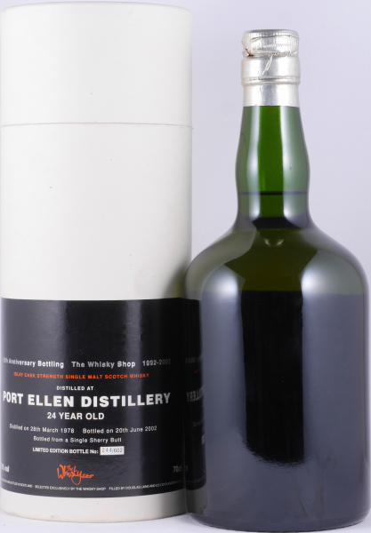 Port Ellen 1978 24 Years Sherry Butt 10th Anniversary Bottling of The Whisky Shop Islay Single Malt Scotch Whisky 57,9%