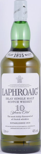 Laphroaig 10 Years Bourbon Casks Vintage 1990s Islay Single Malt Scotch Whisky 40.0% 1.0L