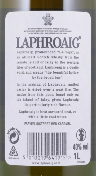 Laphroaig 10 Years Bourbon Casks Vintage 1990s Islay Single Malt Scotch Whisky 40.0% 1.0L