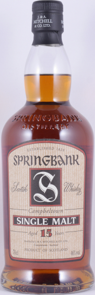 Springbank 15 Years Beige Label Release 2002 Campbeltown Single Malt Scotch Whisky 46.0%