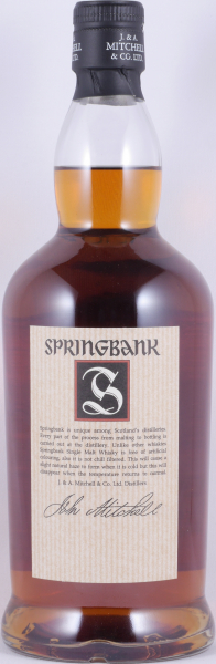 Springbank 15 Years Beige Label Release 2002 Campbeltown Single Malt Scotch Whisky 46.0%