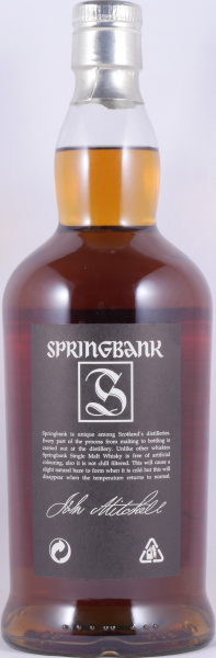 Springbank 18 Years 1st Batch 2009 Inaugural Release Campbeltown Single Malt Scotch Whisky 46.0%