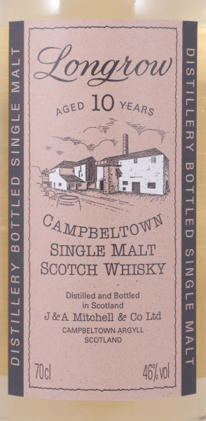 Longrow 10 Years Black Capsule 1990s Campbeltown Single Malt Scotch Whisky 46.0%