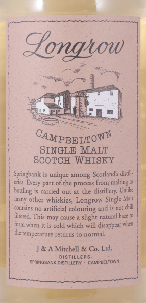 Longrow 10 Years Black Capsule 1990s Campbeltown Single Malt Scotch Whisky 46.0%