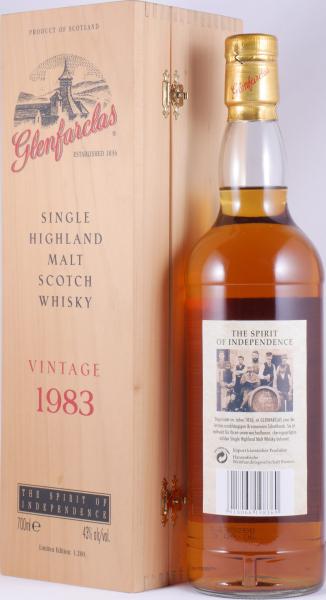 Glenfarclas 1983 19 Years Sherry Casks The Spirit of Independence Highland Single Malt Scotch Whisky 43.0%