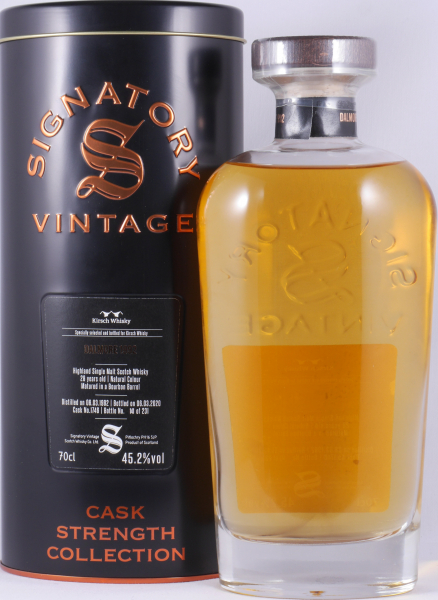 Dalmore 1992 28 Years Bourbon Barrel Cask No. 1746 Signatory Vintage Cask Strength Highland Single Malt Scotch Whisky 45.2%