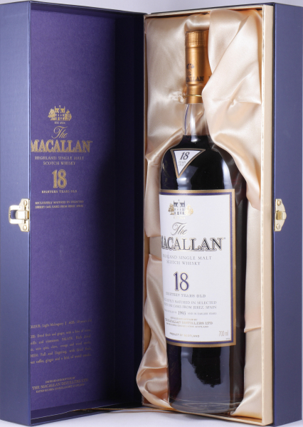 Macallan 1993 18 Years Sherry Oak Highland Single Malt Scotch Whisky Big Box 43.0%