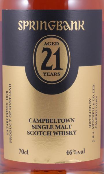 Springbank 21 Years Limited Edition 2017 Bourbon, Sherry, Port and Rum Casks Campbeltown Single Malt Scotch Whisky 46.0%