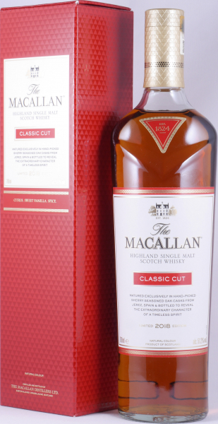 Macallan Classic Cut 2018 Limited Edition Sherry Oak Casks Highland Single Malt Scotch Whisky Cask Strength 51.2%