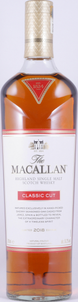 Macallan Classic Cut 2018 Limited Edition Sherry Oak Casks Highland Single Malt Scotch Whisky Cask Strength 51.2%