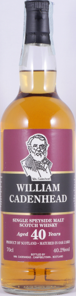 William Cadenhead (Glenfarclas) 40 Years Bourbon Cask Speyside Single Malt Scotch Whisky Cask Strength 40,2%