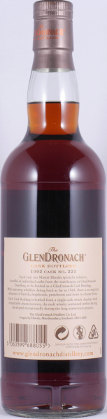 Glendronach 1992 26 Years Oloroso Sherry Butt Cask No. 221 Highland Single Malt Scotch Whisky Cask Strength 56,5%