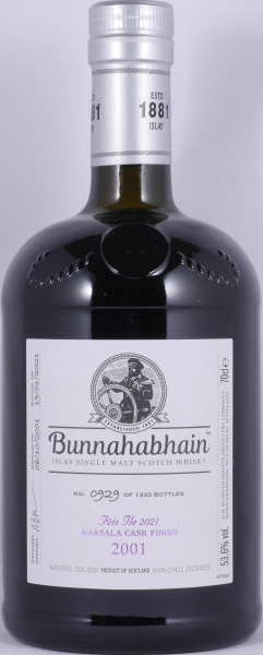 Bunnahabhain 2001 19 Years Marsala Cask Finish Feis Ile 2021 Limited Edition Islay Single Malt Scotch Whisky 53,6%