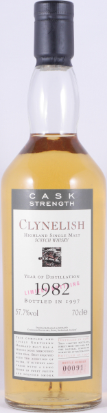 Clynelish 1982 15 Years Flora and Fauna Limited Bottling Highland Single Malt Scotch Whisky Cask Strength 57,7%