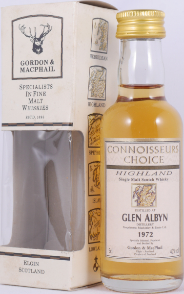 Glen Albyn 1972 24 Years Gordon and MacPhail Connoisseurs Choice Miniature Highland Single Malt Scotch Whisky 40.0%