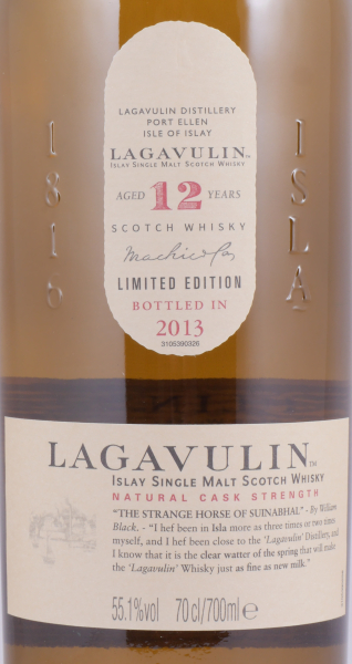 Lagavulin 12 Years 13th Special Release 2013 Limited Edition Islay Single Malt Scotch Whisky Cask Strength 55.1%