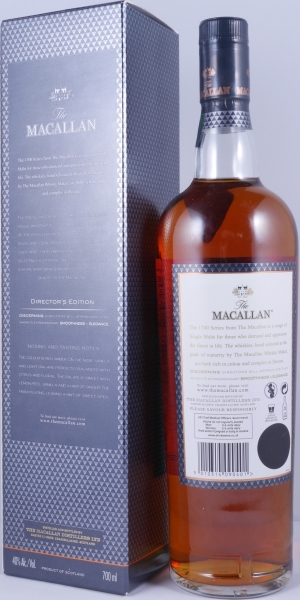 Macallan Directors Edition Highland Single Malt Scotch Whisky The 1700 Series 40,0%