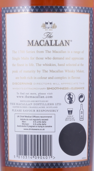 Macallan Directors Edition Highland Single Malt Scotch Whisky The 1700 Series 40,0%