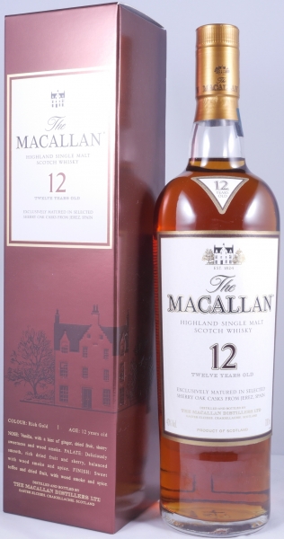 Macallan 12 Years Sherry Oak Highland Single Malt Scotch Whisky 40,0%