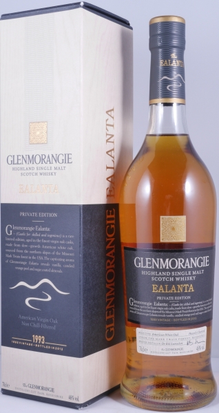 Glenmorangie 1993 19 Years Ealanta Private Edition American Virgin Oak Casks Highland Single Malt Scotch Whisky 46,0%
