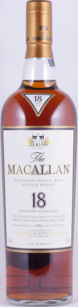 Macallan 1993 18 Years Sherry Oak Highland Single Malt Scotch Whisky 43,0%