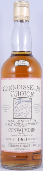 Convalmore 1960 36 Years-old Gordon and MacPhail Connoisseurs Choice Gold Screw Cap Speyside Single Malt Scotch Whisky 40.0%