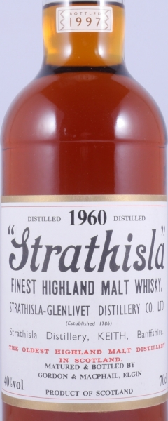 Strathisla 1960 37 Years Sherry Cask Gordon und MacPhail Speyside Single Malt Scotch Whisky 40,0%