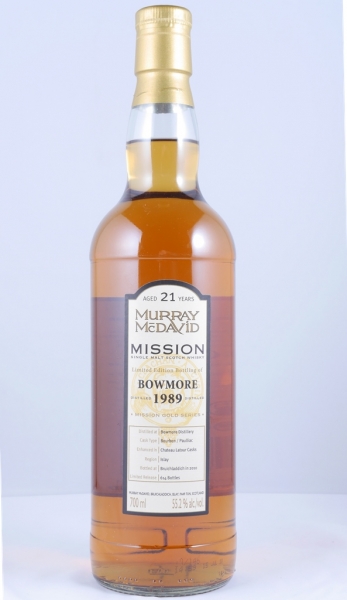 Bowmore 1989 21 Years Bourbon/Chateau Latour Cask Murray McDavid Mission Gold Series Islay Single Malt Scotch Whisky 55,2%