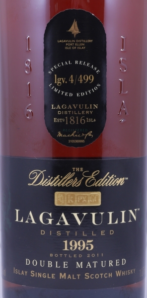 Lagavulin 1995 16 Years Distillers Edition 2011 Special Release lgv.4/499 Islay Single Malt Scotch Whisky 43,0% 1,0L