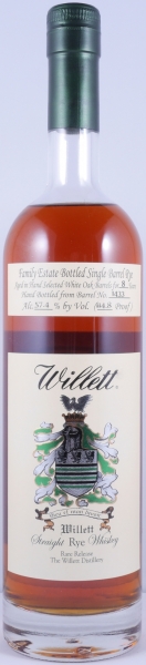 Willett 8 Years Single Barrel No. 1433 Family Estate Rare Release Straight Rye Whiskey 57,4%