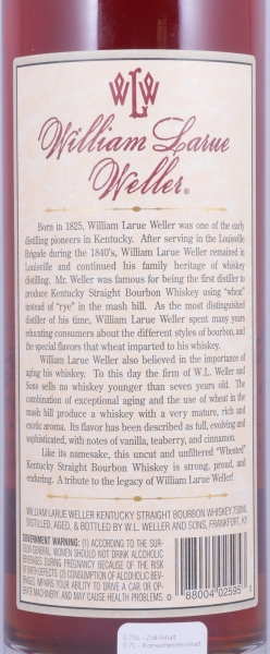 William Larue Weller 2001 Fall of 2013 Buffalo Trace Antique Collection Kentucky Straight Bourbon Whiskey 68.1%