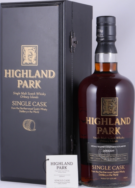 Highland Park 1980 25 Years Sherry Cask No. 7363 Orkney Islands Single Malt Scotch Whisky Cask Strength 55.5%