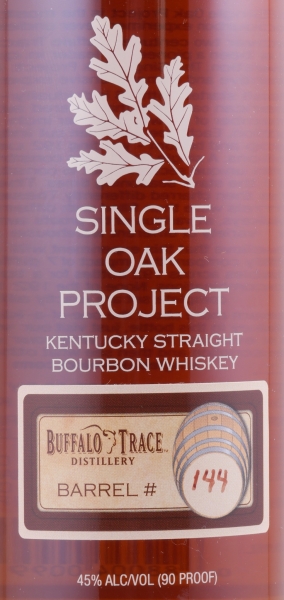 Buffalo Trace Single Oak Project Barrel #144 Kentucky Straight Bourbon Whiskey 45.0%