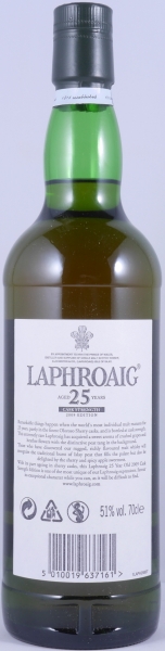 Laphroaig 25 Years Olosoro Sherry- und Bourbon Casks Limited Edition Release 2009 Islay Single Malt Scotch Whisky Cask Strength 51,0%