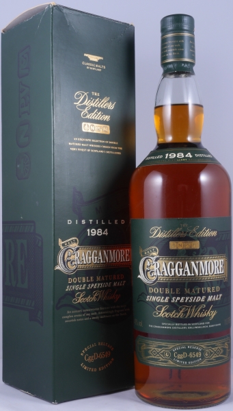 Cragganmore 1984 12 Years Distillers Edition 1997 1st Special Release CggD-6549 Speyside Single Malt Scotch Whisky 40.0% 1.0L