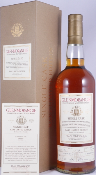 Glenmorangie 1989 15 Years Port Pipe Cask No. 6678 Rare Single Cask Limited Edition Highland Single Malt Scotch Whisky 53.3%