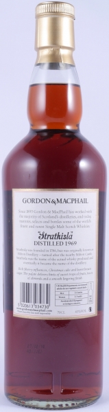 Strathisla 1969 45 Years Refill Sherry Butt und Bourbon Casks Gordon und MacPhail Speyside Single Malt Scotch Whisky 43,0%