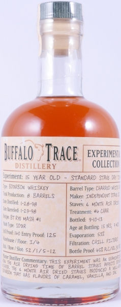 Buffalo Trace 1998 15 Years Standard Stave Dry Time 14. Release Experimental Collection 2014 Bourbon Whiskey 45,0%