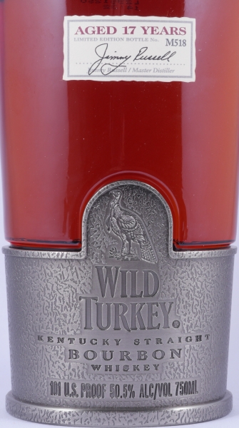 Wild Turkey 17 Years Japan Special Release Limited Edition Bottle No. M518 Kentucky Straight Bourbon Whiskey 50,5%